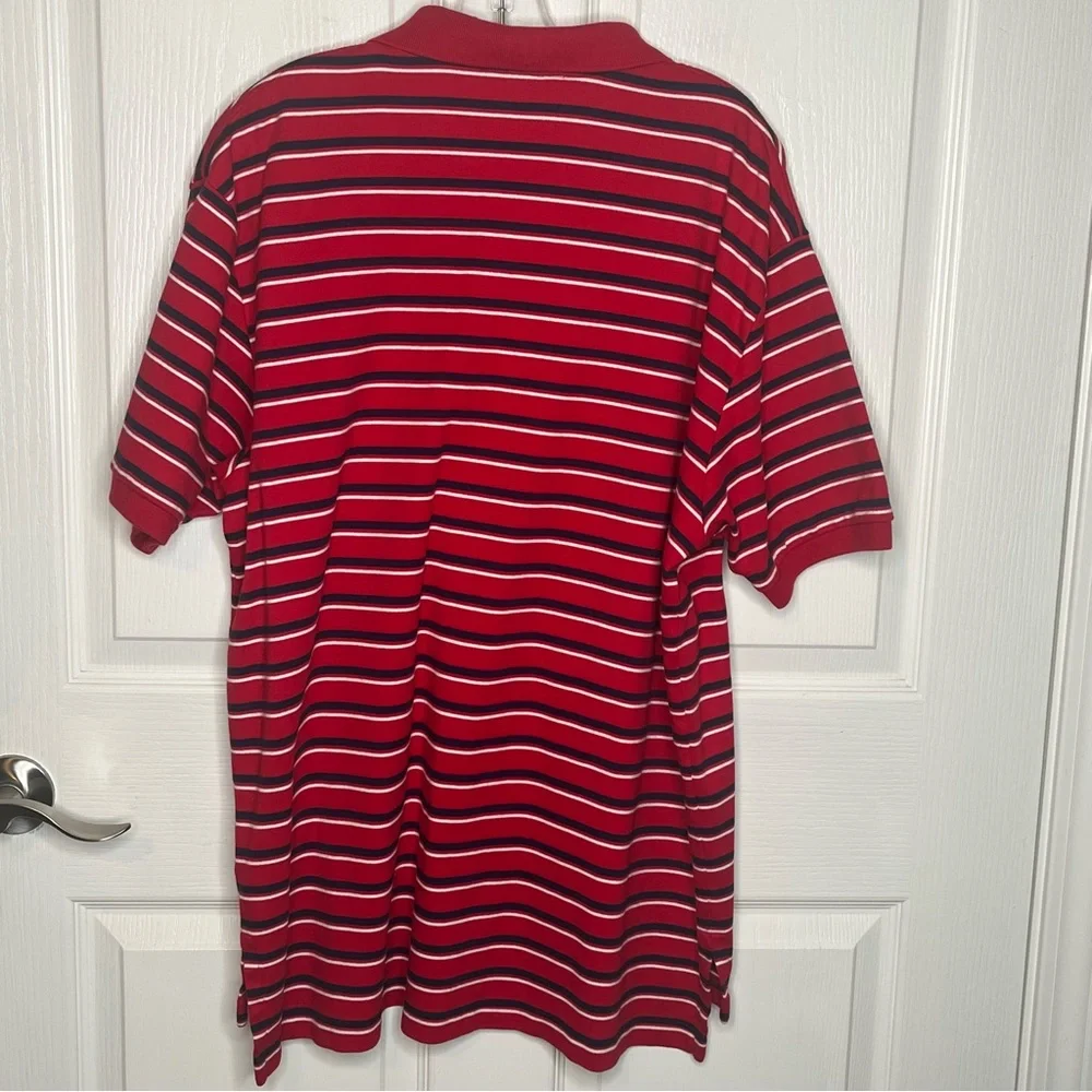 Polo Ralph Lauren Polo Shirt Men’s Sz XL Short Sleeve Red White Striped